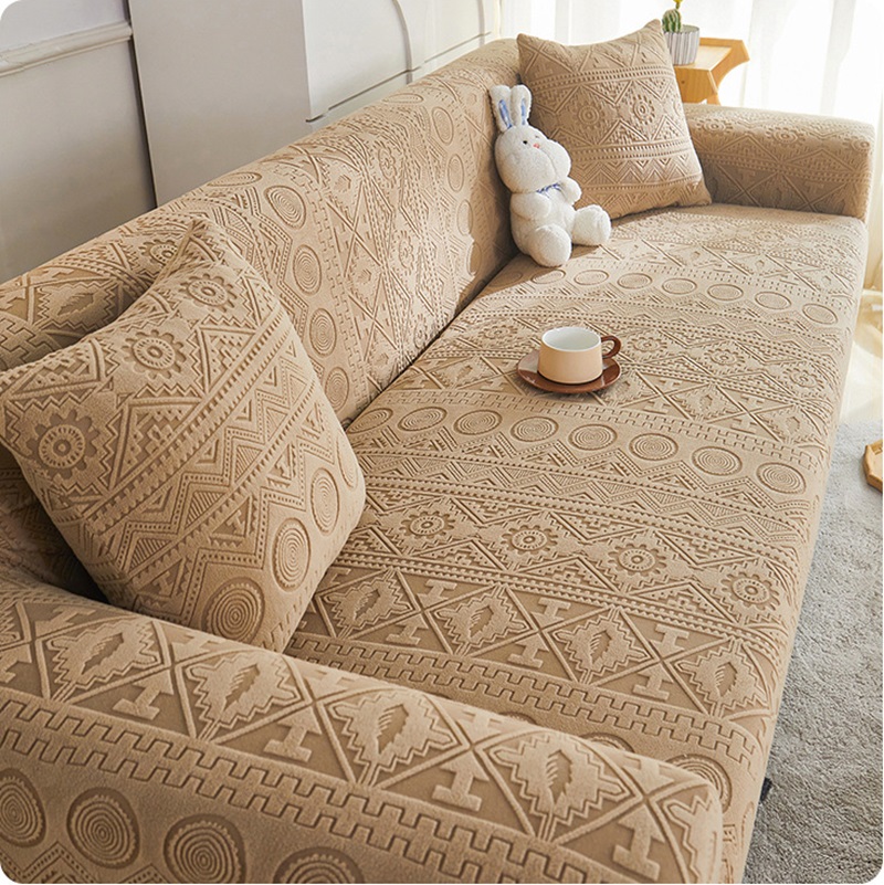 Outdoor Furniture Cover Xl - Sarung Sofa Elastis Beludru Jacquard Universal