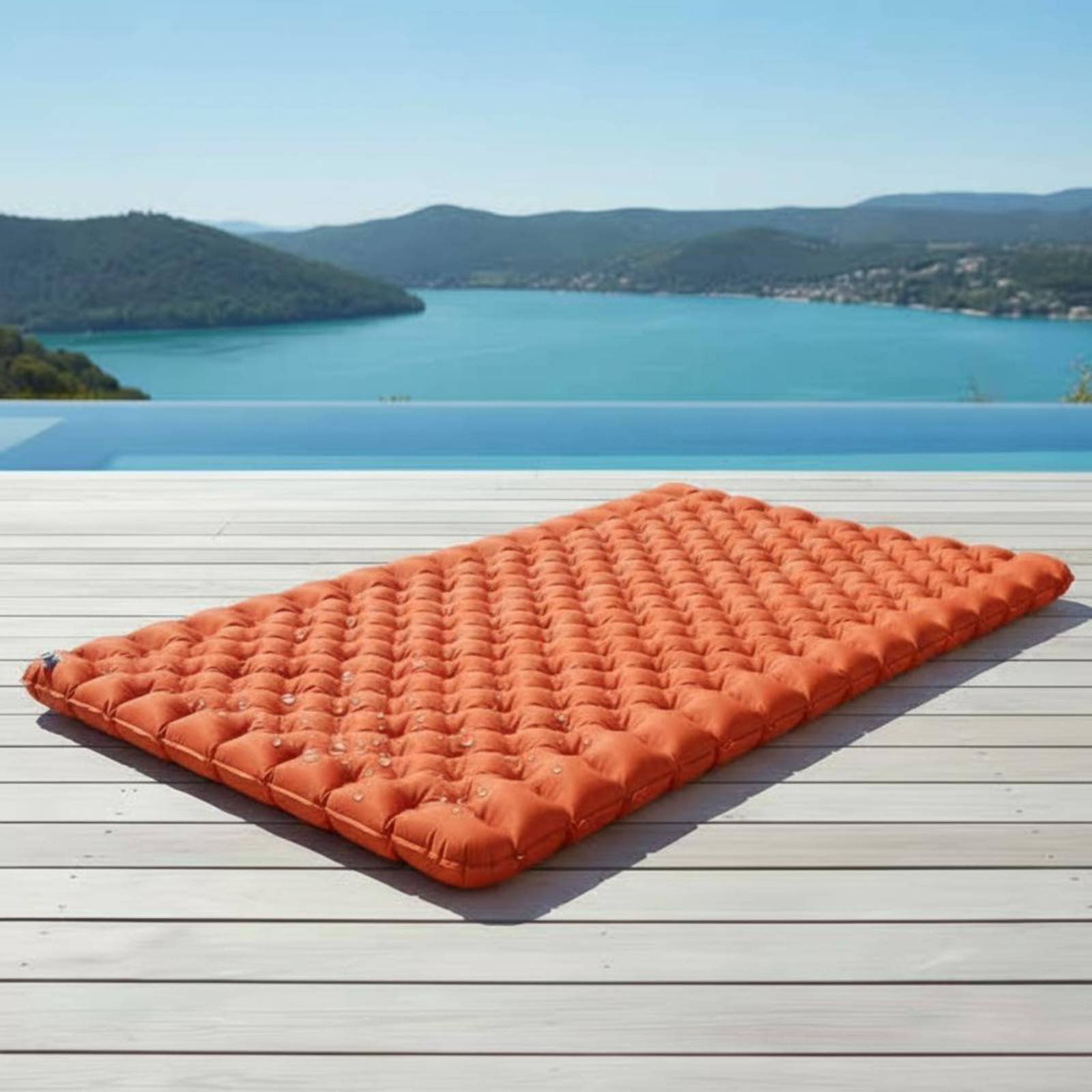 Outdoor Rug Waterproof - Matras Camping Tiup Nylon TPU Alas