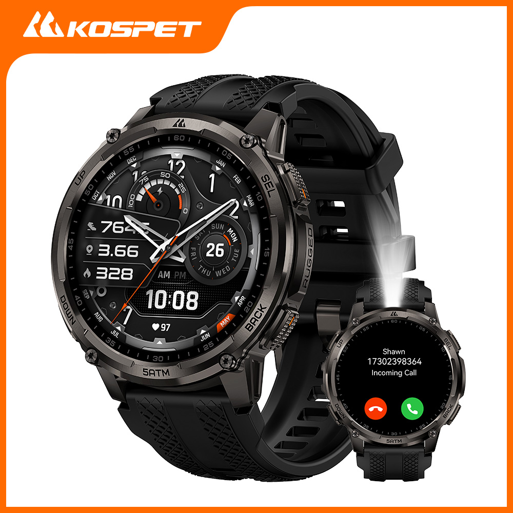 Outdoor Rug Waterproof - KOSPET TANK T4C Jam Tangan Pintar