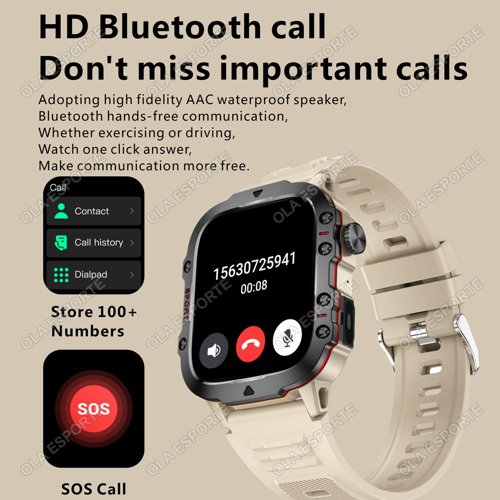 Jam Tangan Pintar Pria Tangguh - Outdoor Rug Waterproof ulasan dan harga