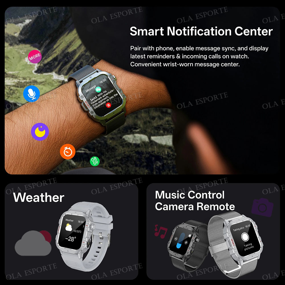 Jam Tangan Pintar Militer Tang - Outdoor Rug Waterproof ulasan dan harga