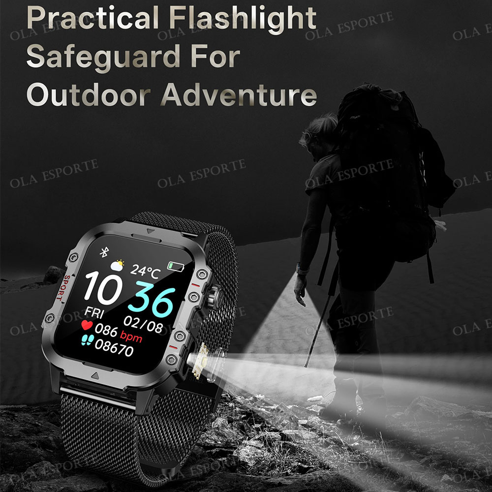 Jam Tangan Pintar Militer Tang - Outdoor Rug Waterproof ulasan dan harga