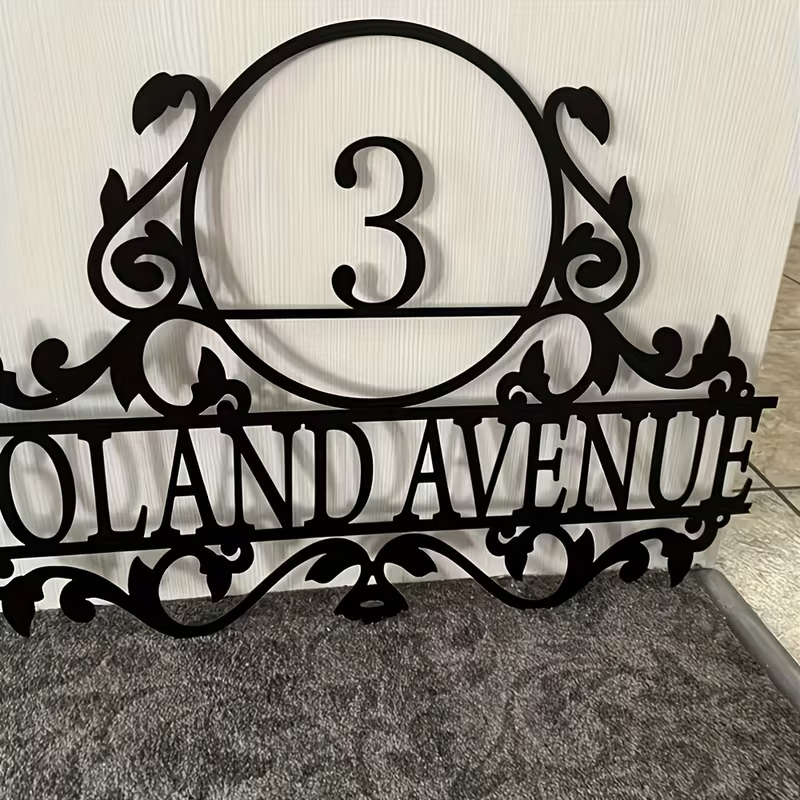 Papan Nomor Rumah & Nama Jalan - Outdoor Furniture Metal ulasan dan harga