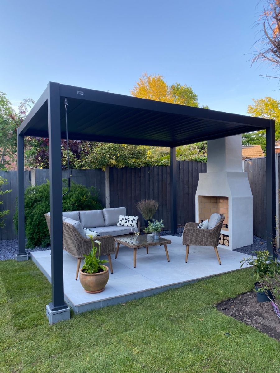 Villa bergaya minimalis, gazeb - Outdoor Furniture Metal ulasan dan harga