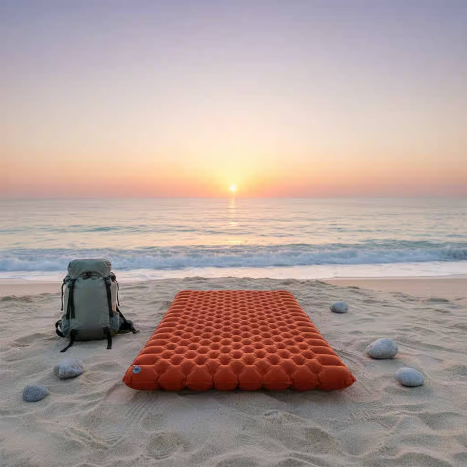 Matras Camping Tiup Nylon TPU  - Outdoor Rug Waterproof ulasan dan harga