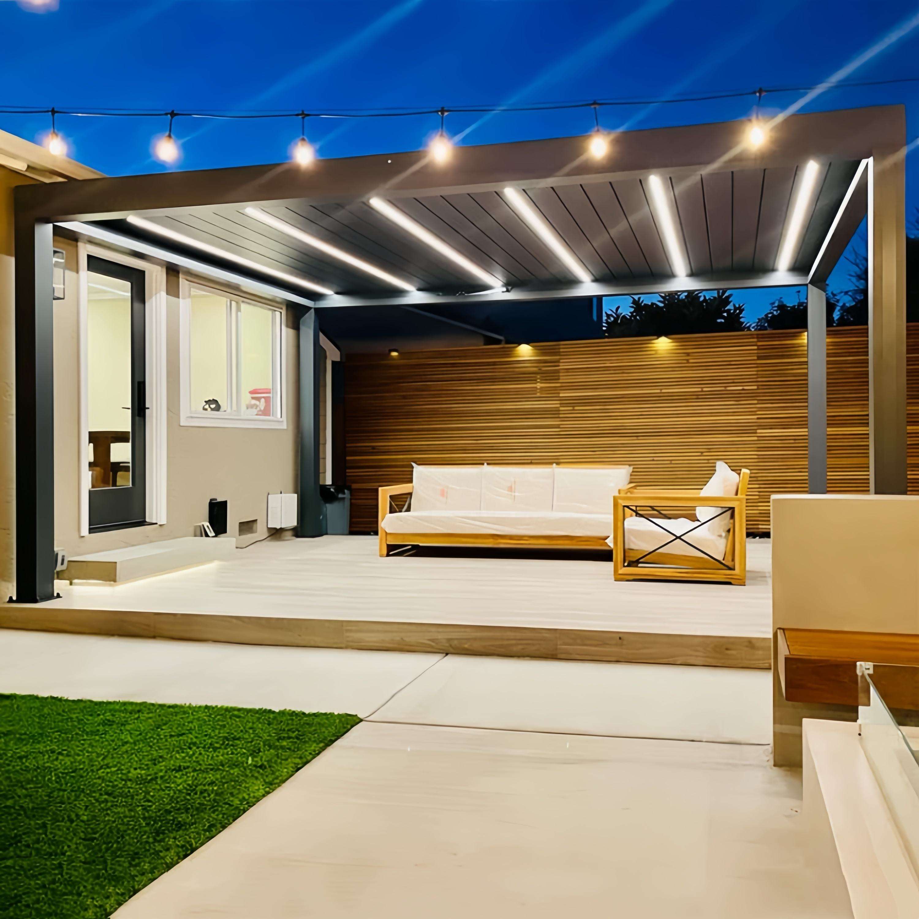 Paviliun Aluminium Alloy Perse - Outdoor Furniture Metal ulasan dan harga
