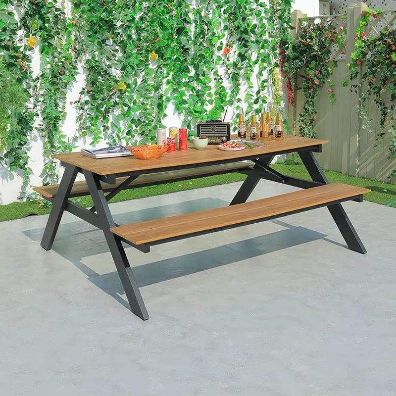 Set Meja Piknik & Bangku Makan - Outdoor Furniture Warehouse ulasan dan harga